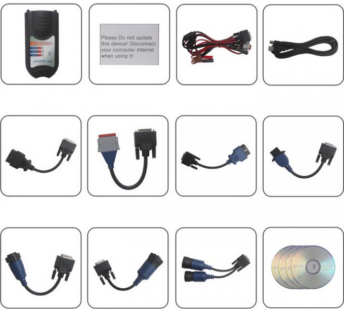Βαρέων καθηκόντων σύνδεση 125032 XTruck USB ανιχνευτών κατασκευής diesel λογισμικού