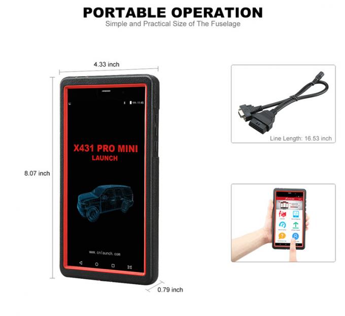 X431 υπέρ μίνι αυτόματο διαγνωστικό εργαλείο ECU ΕΝΑΡΞΗΣ X431 υπέρ μίνι Bluetooth/Wifi πλήρες με την ελεύθερη έναρξη Χ-431 δημόσιες σχέσεις αναπροσαρμογών 2 ετών