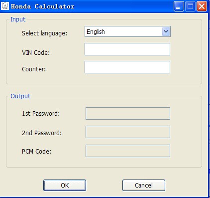 υπολογιστής κώδικα immo PCM Honda hds