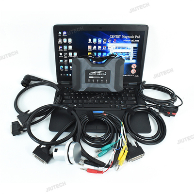 SUPER MB PRO M6 Star Diagnosis for Benz with Multiplexer Lan Cable+OBD2 16pin Main Test Cable+ laptop Car Truck