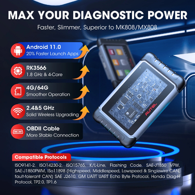 Autel MaxiCOM MK808KBT PRO OBD2 Scanner Automotivo Car Diagnostic Scan Tool MK808K-BT OBD 2 Code Reader Key Coding Activ