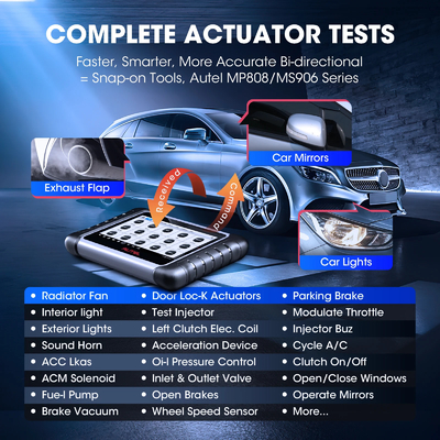 Diagnostic Tools Autel MK808S Car Diagnosis Bi-Directional Control Automotive Scanner IMMO Key Coding PK MX808S MK808BT