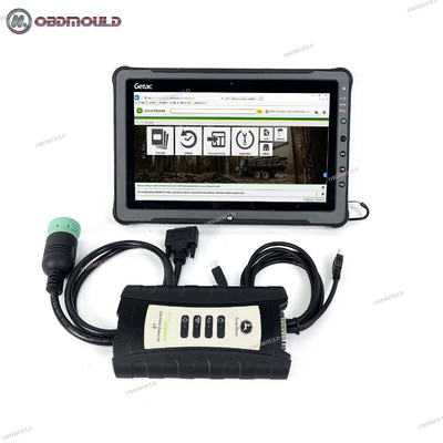 John Deere EDL V3 Adapter Agricultural Tractor Loader Construction Diagnostic Tool Kit with Getac F110 Tablet