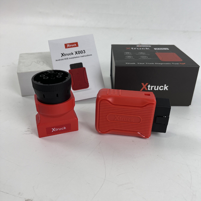 Xtruck X003 with 9 pin cummins adapter obd adapter heavy duty diagnostic scanner tools