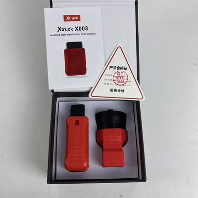 Xtruck X003 with 9 pin cummins adapter obd adapter heavy duty diagnostic scanner tools