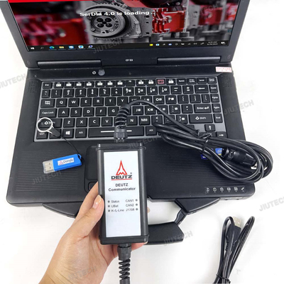 for Deutz diesel generator controllers tractor truck kit DEUTZ DeCOM SerDia diagnostic programming tool+CF19 laptop