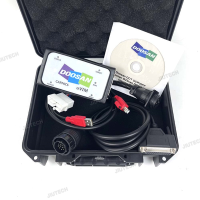 For Doosan UVIM Diagnostic Tool Excavator Forklift Engine Fault Scanner Detection Interface DDT CARNICS SCR DPF DCU ECU