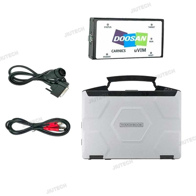 CF54 Laptop + For Doosan Diagnostic Tool DOOSAN Uvim Engine Fault Detector DDT SCR DPF DCU ECU Excavator Diagnostic Scanner