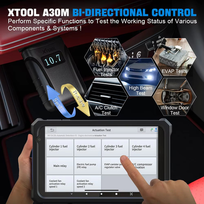 XTOOL Anyscan A30M OBD2 Auto Code Reader Full System Diagnostic Tools Bi-directional Scanner Lifetime Free Update Added CAN FD