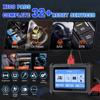 XTOOL X100 PADS 2024 Complete IMMO Key Programming Intelligent Anti-Theft Matching Tool All Systems 32 reset Car Diagnostic Tool