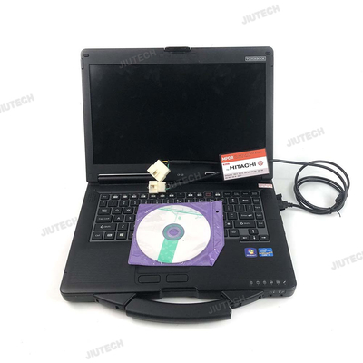 For Dr.ZX Diagnostic USB 4Pin Cable And 6Pin Cont Connectors For Hitachi Diagnostic Scanner Excavator Diagnosis Tool+CF53 Laptop