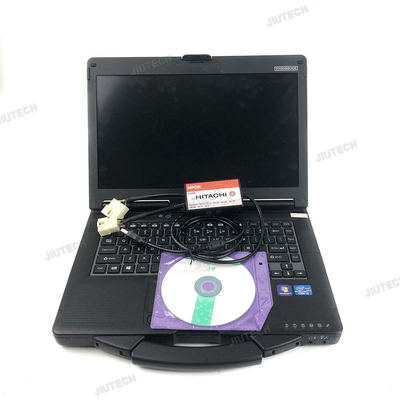 For Dr.ZX Diagnostic USB 4Pin Cable And 6Pin Cont Connectors For Hitachi Diagnostic Scanner Excavator Diagnosis Tool+CF53 Laptop