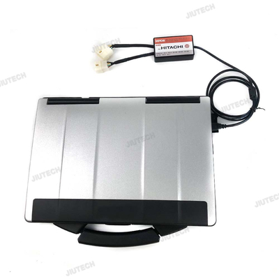 For Dr.ZX Diagnostic USB 4Pin Cable And 6Pin Cont Connectors For Hitachi Diagnostic Scanner Excavator Diagnosis Tool+CF53 Laptop