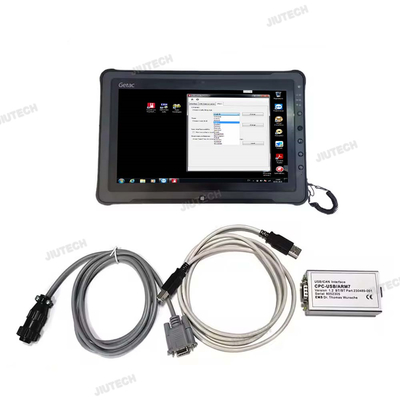 2025 For Toyota Bt Truckcom Canbox Cpc Usb Arm7 Forklift Truck Scanner Diagnostic Tool Can Interface Canbus Truckcom+F110 Tablet