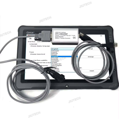 2025 For Toyota Bt Truckcom Canbox Cpc Usb Arm7 Forklift Truck Scanner Diagnostic Tool Can Interface Canbus Truckcom+F110 Tablet