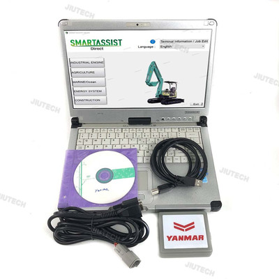 For Yanmar YEDST Diagnostic Tool With CFC2 Laptop Diesel Engine Yanmar Excavator Tractor Marine Generator Diagnostic Tools
