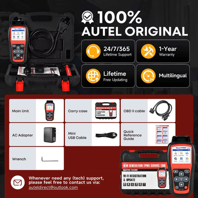 Autel MaxiTPMS TS508WF TPMS Programming Tool MX-Sensors 315 433 MHz TPMS Relearn Activate All Sensors Scan Read Clear DTCs Reset