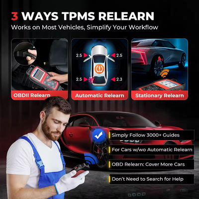 Autel MaxiTPMS TS508WF WiFi TPMS Diagnostic Tool Program MX-sensors, Read/Clear DTCs OBD2 TPMS Relearn Tool Free Update PK TS508