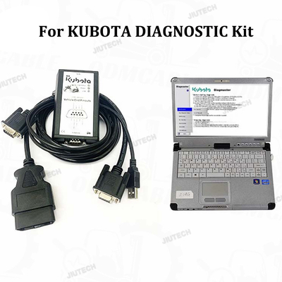 For KUBOTA Agricultural Machinery Kubota Diagmaster Interface 4 PIN Cable Takeuchi Diagnostic Tool with CFC2 Laptop