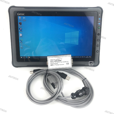 For Toyota BT truckcom Canbox CPC USB ARM7 Forklift truck diagnostic tool CAN Interface Canbus TruckCom Forklift truck scanner with Getac F110 Tablet
