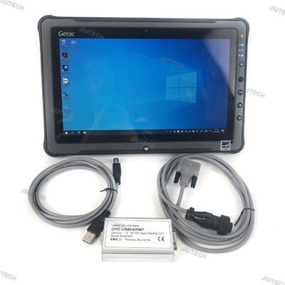 2025 For Toyota Bt Truckcom Canbox Cpc Usb Arm7 Forklift Truck Scanner Diagnostic Tool Can Interface Canbus Truckcom with Getac F110 tablet