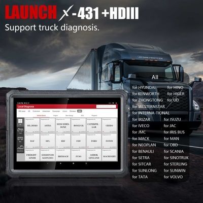 LAUNCH X431 V+ HD3 Heavy-Duty Truck Diagnostic Tablet WiFi/Bluetooth | Commercial Fleet & ECU Programming