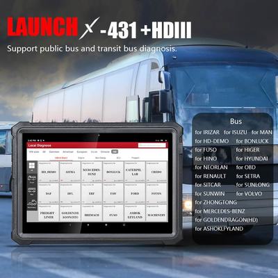 LAUNCH X431 V+ HD3 Heavy-Duty Truck Diagnostic Tablet WiFi/Bluetooth | Commercial Fleet & ECU Programming