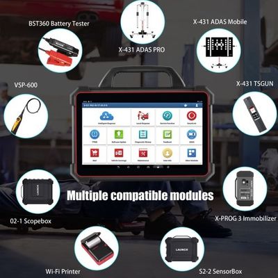 2025 Launch X-431 PAD VII PAD 7 Elite Automotive Diagnostic Tool Support Online Coding Programming and ADAS Calibration Get Free CRP123X