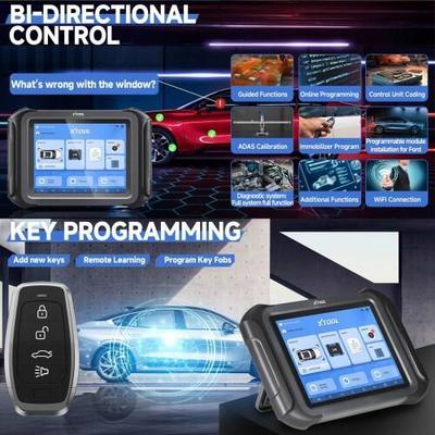 2025 XTOOL D9S Pro Wifi Connection Auto Diagnostic Scanner Support ECU Coding Topology Mapping Key Programming 42 Service Functions CAN FD DoIP