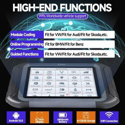 2025 XTOOL D9S Pro Wifi Connection Auto Diagnostic Scanner Support ECU Coding Topology Mapping Key Programming 42 Service Functions CAN FD DoIP
