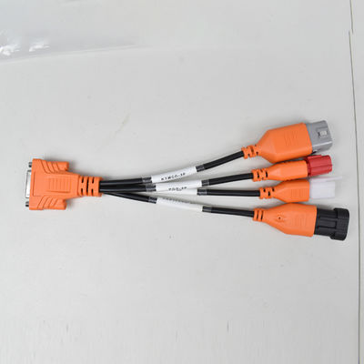 4 IN 1 Motorcycle Diagnostic Connector Cable for SYM-3P KYMCO-3P PGO-6P HARTFORD-6P with Master Jumper for K-LINE L-LINE CAN Bus Protocol