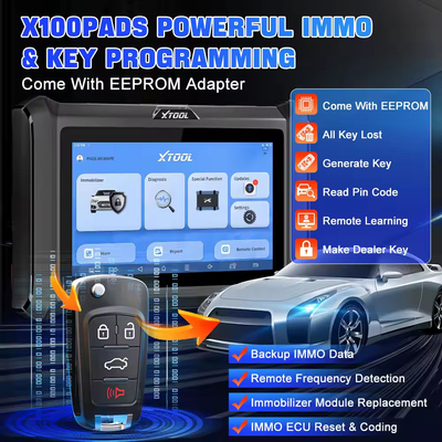 XTOOL X100 PADS Car Key Programmer Key Generator Read Pin Code All System Diagnostic Scanners Automotive Scanner With CANFD DOIP