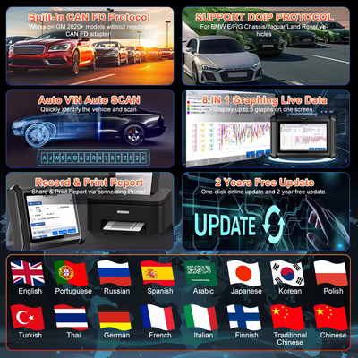 XTOOL X100 PADS Car Key Programmer Key Generator Read Pin Code All System Diagnostic Scanners Automotive Scanner With CANFD DOIP