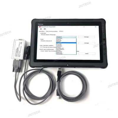 2025 For Toyota Bt Truckcom Canbox Cpc Usb Arm7 Forklift Truck Scanner Diagnostic Tool Can Interface Canbus Truckcom+F110 Tablet