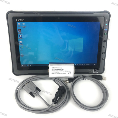 For Toyota BT truckcom Canbox CPC USB ARM7 Forklift truck diagnostic tool CAN Interface Canbus TruckCom Forklift truck scanner with Getac F110 Tablet