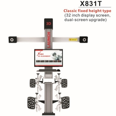 LAUNCH X831T Classic Σταθερού Ύψους Τετράστηλο 3D Πλατφόρμα Τοποθέτησης και Ανύψωσης Αυτοκινήτων - Αναβαθμισμένη Έκδοση με Διπλή Οθόνη 32 ιντσών