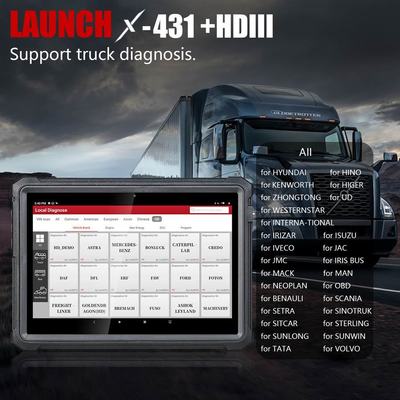 LAUNCH X431 V+ HD3 Heavy-Duty Truck Diagnostic Tablet WiFi/Bluetooth | Commercial Fleet & ECU Programming