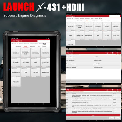 LAUNCH X431 V+ HD3 Heavy-Duty Truck Diagnostic Tablet WiFi/Bluetooth | Commercial Fleet & ECU Programming