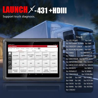 LAUNCH X431 V+ HD3 Heavy-Duty Truck Diagnostic Tablet WiFi/Bluetooth | Commercial Fleet & ECU Programming