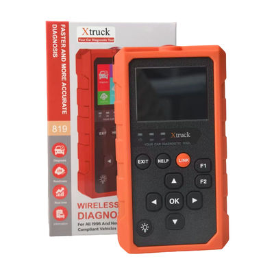 Xtruck 819 OBDII Diagnostic Scanner with 9 Major Protocols Support 2.8-inch IPS Display and 16-pin OBDII Connector for Post-2000 Vehicles