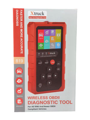 Διαγνωστικό εργαλείο αυτοκινήτου Xtruck 819 OBD2 Scanner με υποστήριξη 9 κύριων πρωτοκόλλων, οθόνη IPS 2,8 ιντσών και υποδοχή OBDII 16 ακίδων