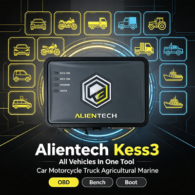 Alientech KESS V3 Πλατφόρμα Βελτιστοποίησης ECU με Τριπλή Λειτουργία OBD, Bench, Boot, Επεξεργαστή 7x Ταχύτερο και Μεταφορά Αρχείων 10x Ταχύτερη