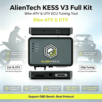 Alientech KESS3 ECU προγραμματιστής με πολυγλωσσική διεπαφή OBD Bench Boot Tuning και 1 έτος εγγύηση